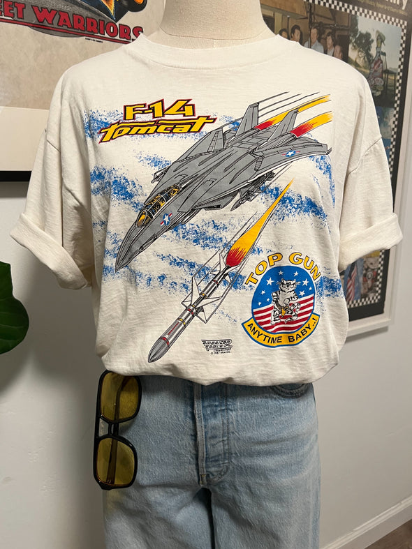 Vintage 1987 F-14 Tomcat Top Gun Tee