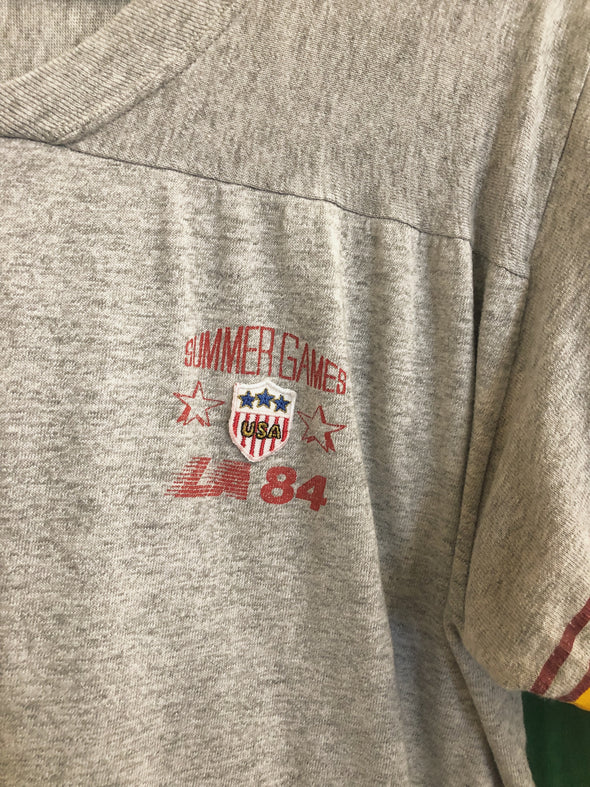 Vintage 1984 LA Olympics V Neck Tee