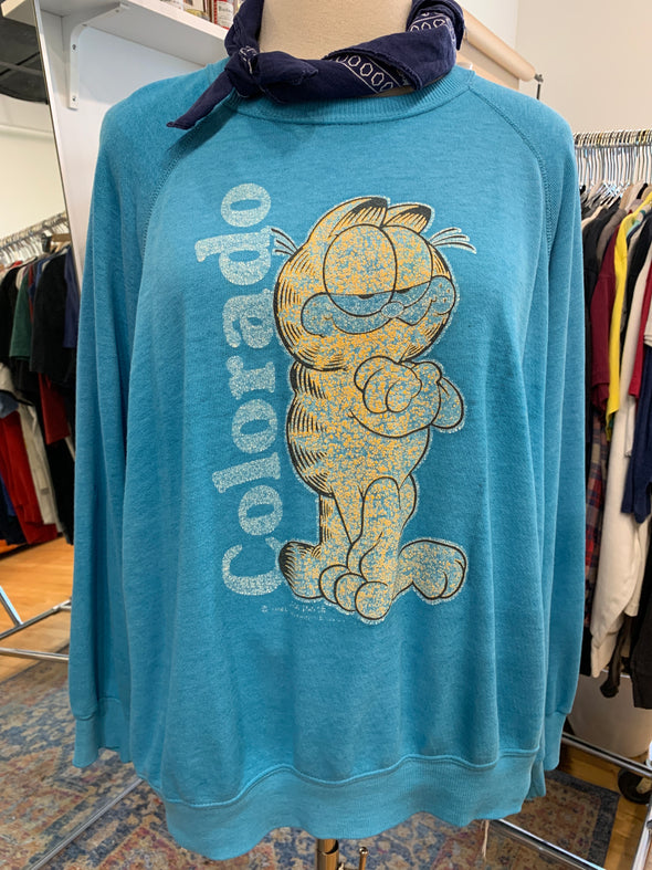 Vintage 1980's Boxy Garfield Sweatshirt