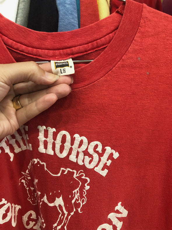 Vintage 1980's The Horse You Came in on Saloon Tee