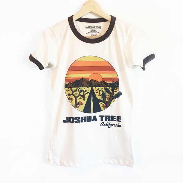 Joshua Tree vintage inspired ringer t-shirt electric west desert tee u2
