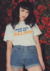 just say no to bullshit electric west vintage inspired graphic tee