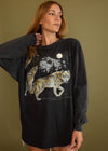 Vintage 90s Long Sleeve Wolf Tee