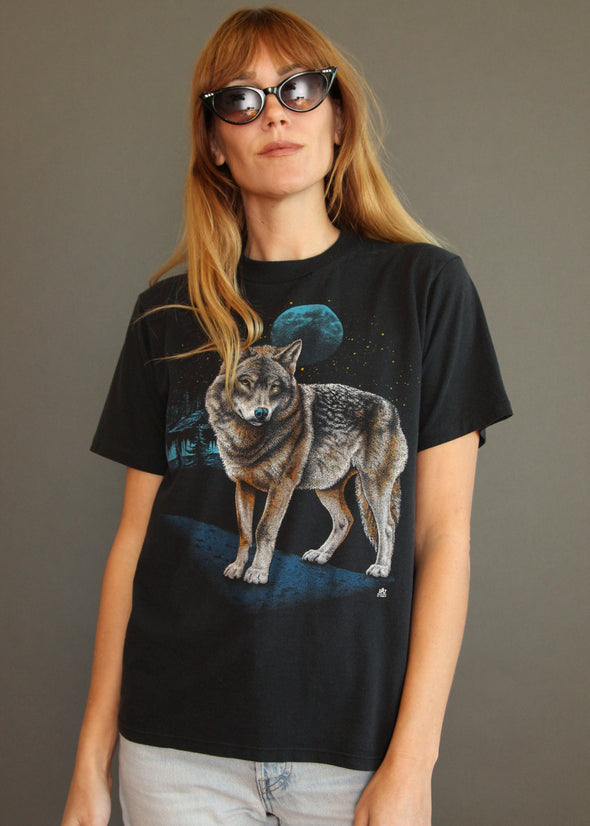 Vintage 1987 Wolf Wilderness Tee
