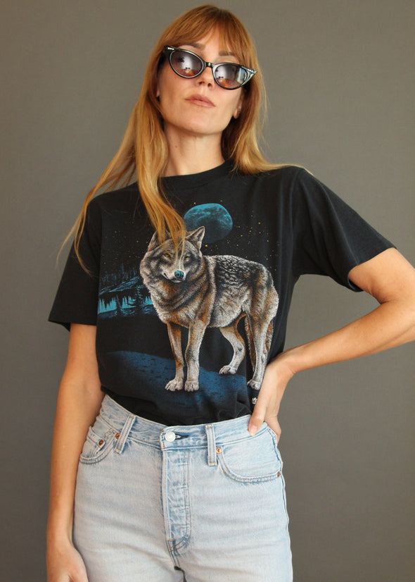 Vintage 1987 Wolf Wilderness Tee