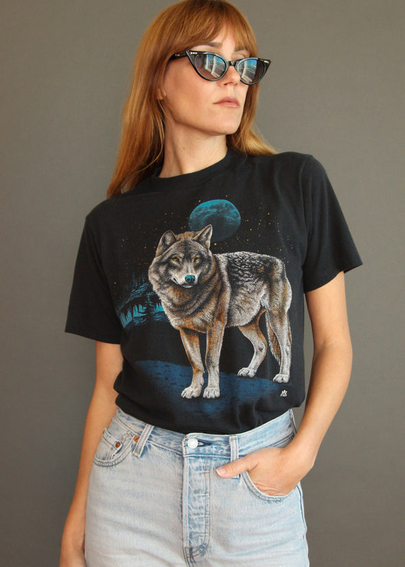 Vintage 1987 Wolf Wilderness Tee