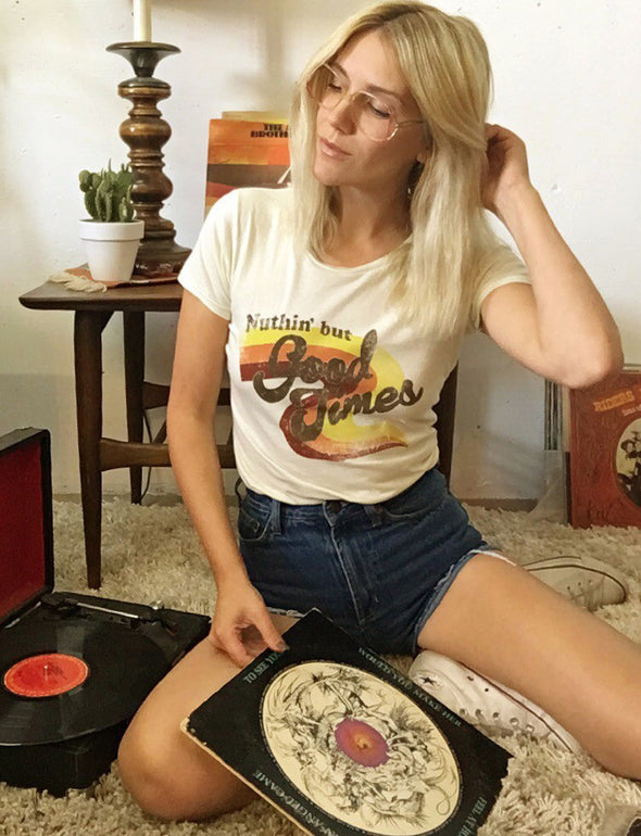 Nuthin' but Good Times Tee - Electric West vintage 1970s inspired graphic tee