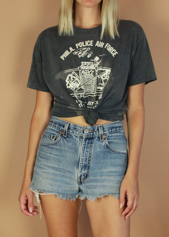 Vintage Phila. Police Air Force Grungey Tee