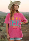 Vintage 90s Pink Santa Fe Desert Tee