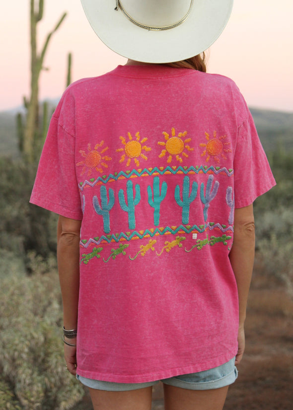 Vintage 90s Pink Santa Fe Desert Tee
