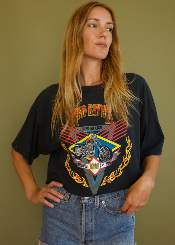 Vintage 2001 River Run Biker Tee