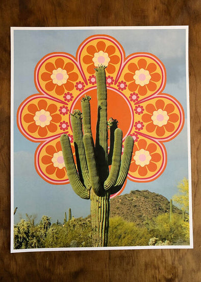 Saguaro Flower Print