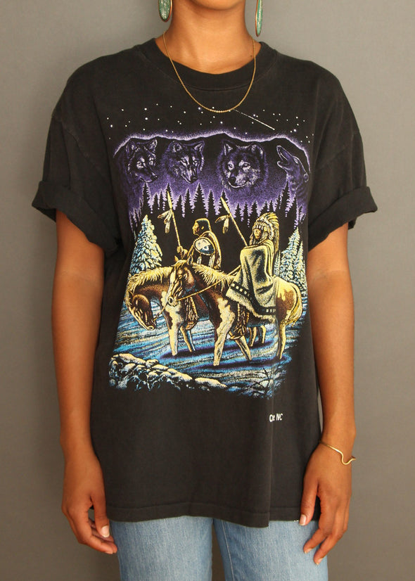 Vintage 90s Cherokee NC tee