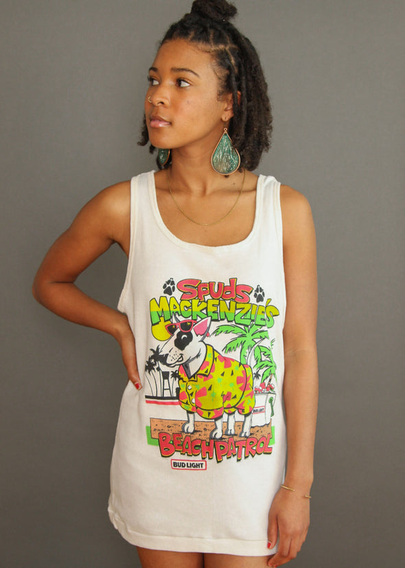 Vintage 80s/90s Spuds Bud Light Spuds McKenzie Tank