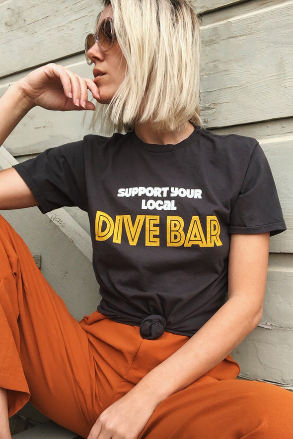 SAMPLE SALE Support Your Local Dive Bar Tee