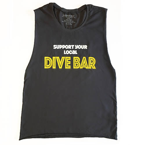 SAMPLE SALE Support Your Local Dive Bar Muscle Tank