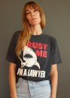 Vintage 1980s Trust me I'm a Lawyer Grungy Tee
