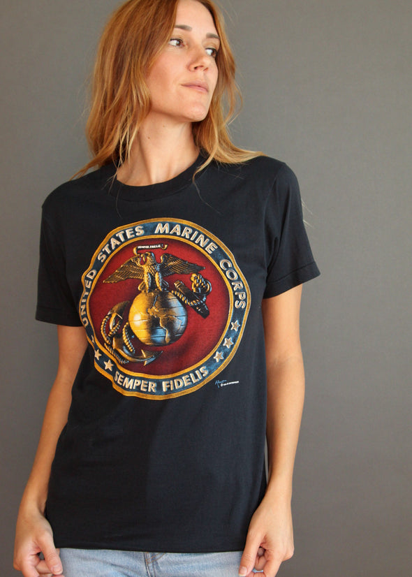 Vintage 1988 USMC Thin Tee