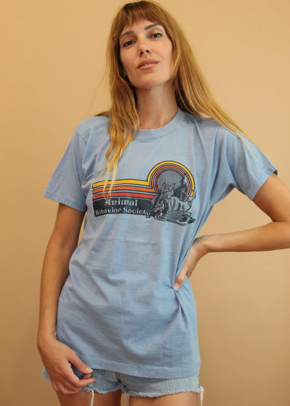 Vintage 1980's Animal Society Tee