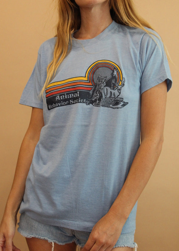 Vintage 1980's Animal Society Tee