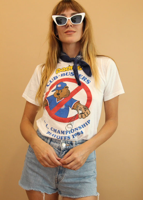Vintage 1984 Padres Cubs NL Playoffs Tee
