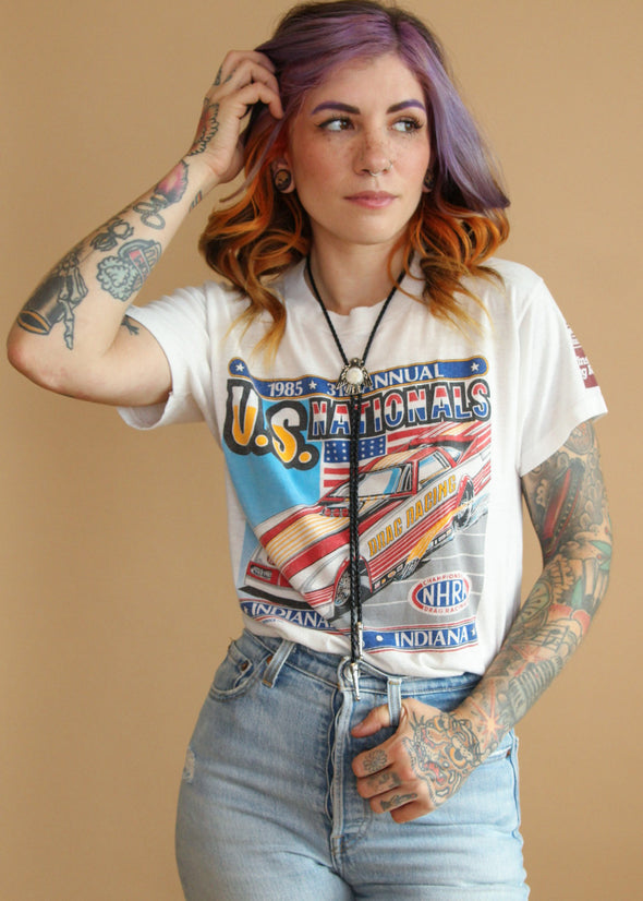 Vintage 1985 U.S. Nationals NHRA Tee