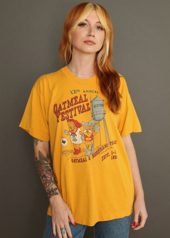 Vintage 1989 Oatmeal Festival Tee