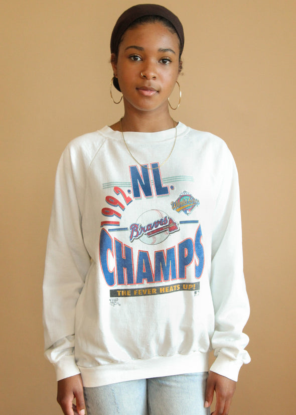 Vintage 1992 NL Champs Braves World Series Sweatshirt