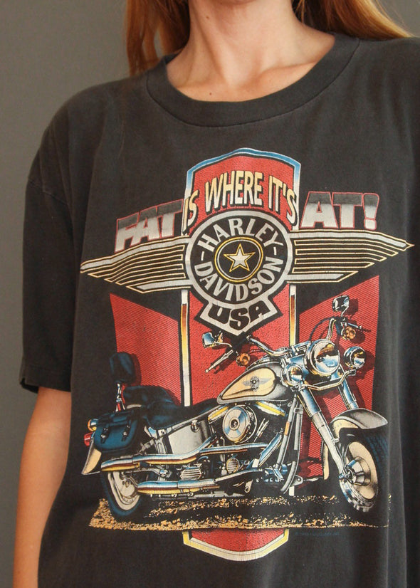 Vintage 1992 Harley California Faded Tee