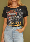 Vintage 1993 Harley Scoop Neck Tee