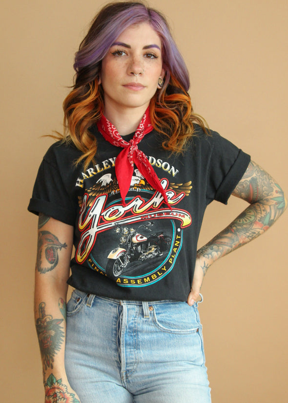 Vintage 1997 Harley York Museum Tee