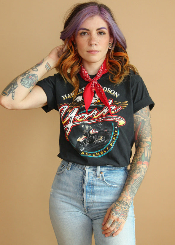 Vintage 1997 Harley York Museum Tee
