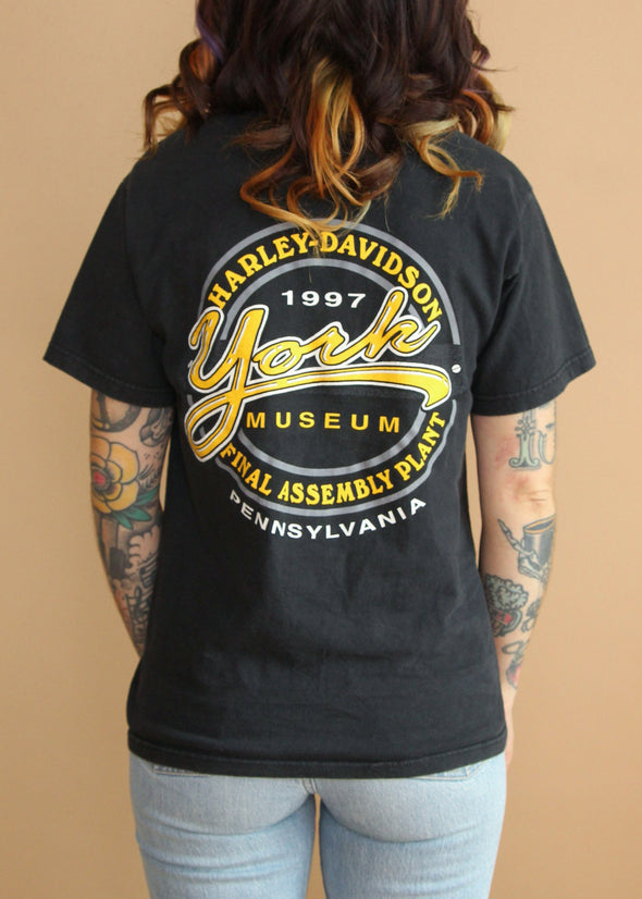 Vintage 1997 Harley York Museum Tee