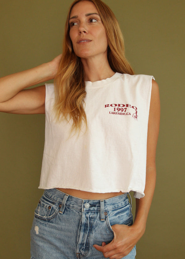 Vintage 1997 Lakeside Rodeo Cropped Tank