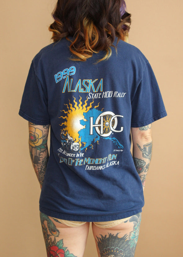 Vintage 1999 HOG Rally Alaska Tee