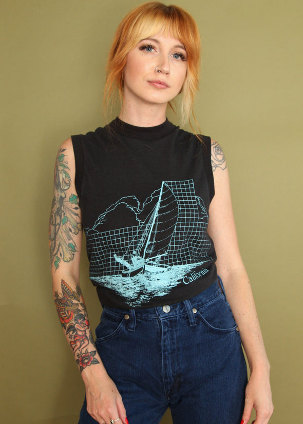 Vintage 1980s California Sailing Tank