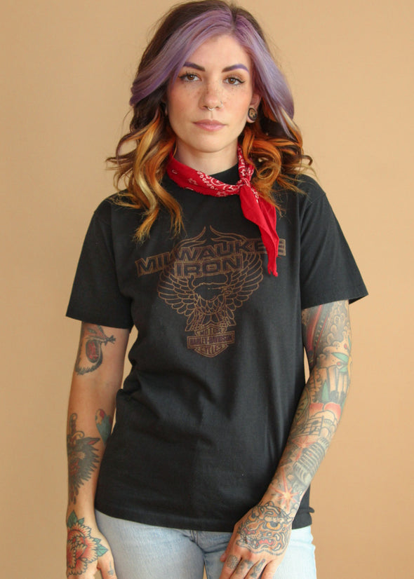 Vintage 1982 Wikle's Traverse City Harley Tee