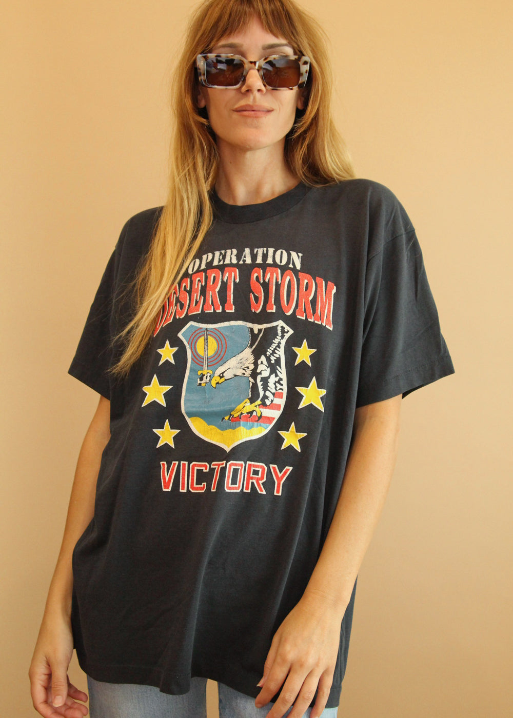Vintage 90's Operation Desert Storm Victory Tee – Electric West