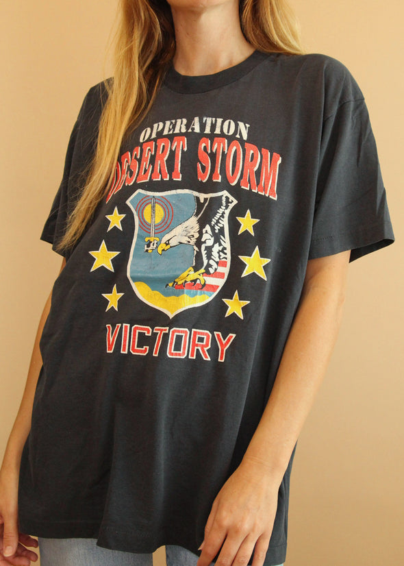 Vintage 90's Operation Desert Storm Victory Tee