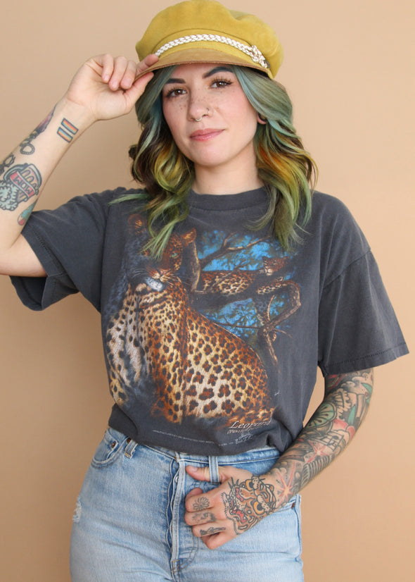Vintage 90's Leopard 3D Emblem Tee