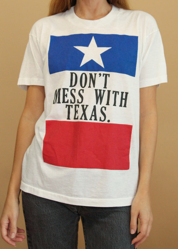 Vintage 1980's Don't Mess with Texas Tee