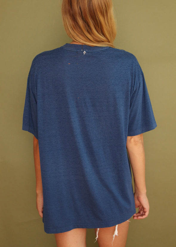 Vintage 1980s Paper Thin Trashed Grungy Collins Trucker Tee