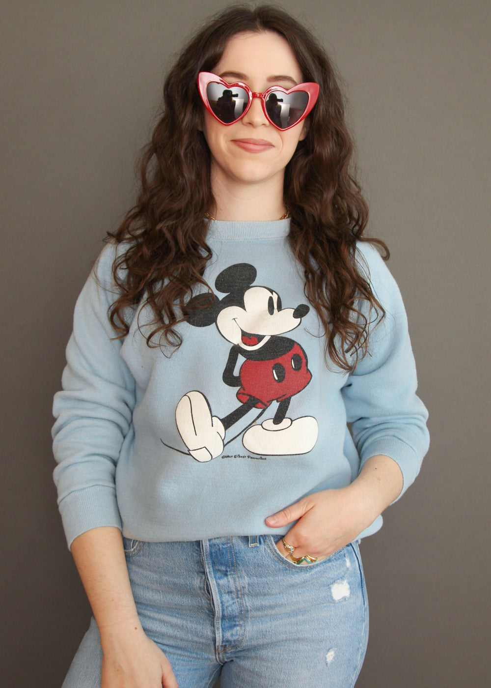 Vintage mickey mouse jumper deals