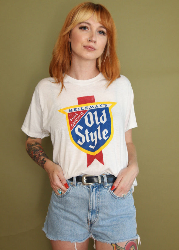 Vintage 70s/80s Paper Thin Old Style Beer Tee