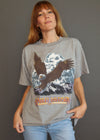 Vintage 1990's Striped Eagle Harley-Davidson USA Tee