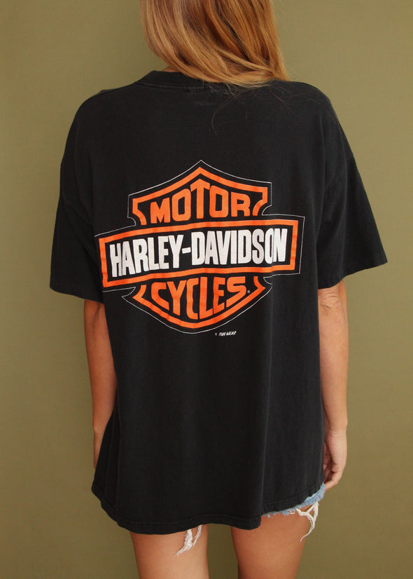 Vintage 90s Harley Roaming Free Tee