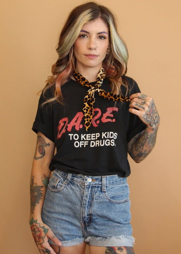 Vintage 1980's Distressed DARE Tee