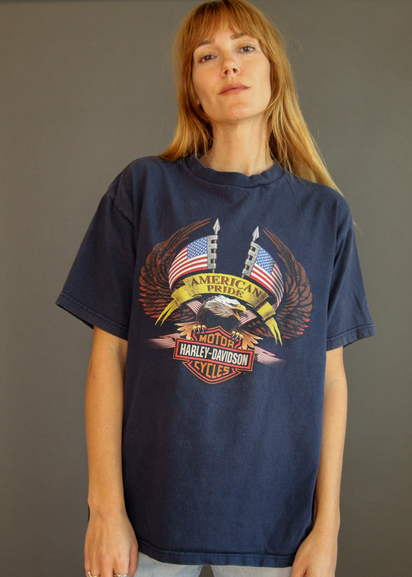 Vintage Y2K Harley American Pride Tee