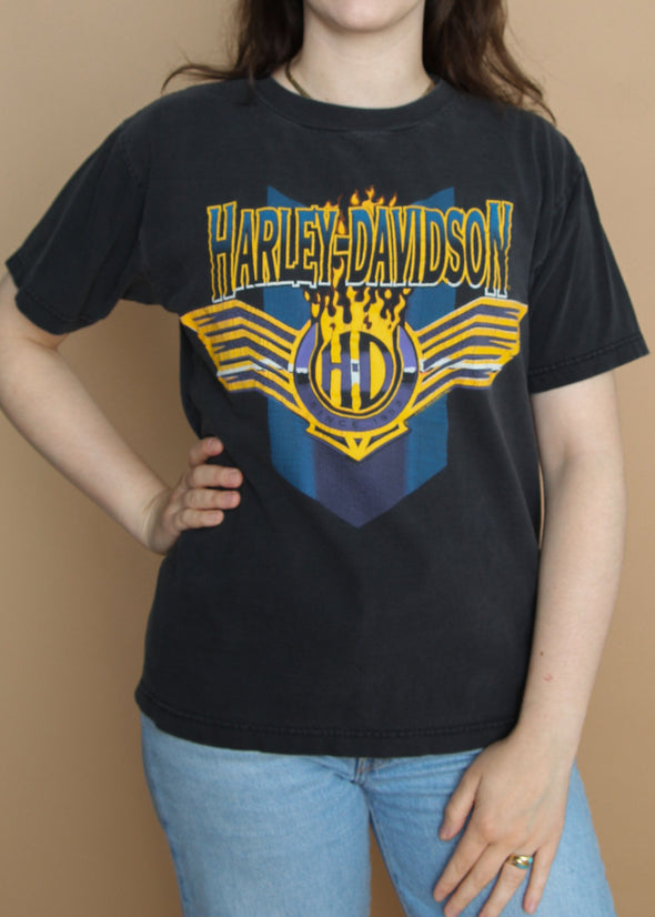 Vintage 1993 Harley US Steel Tee