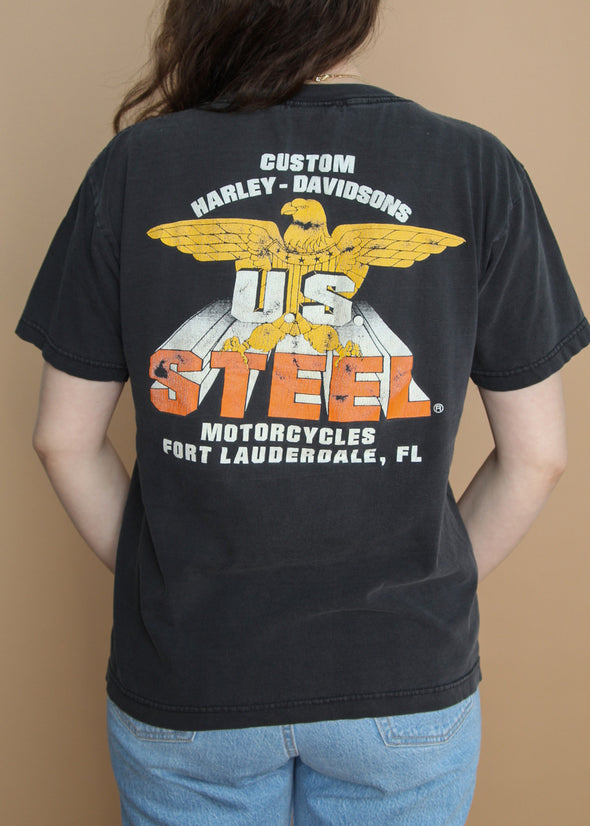 Vintage 1993 Harley US Steel Tee